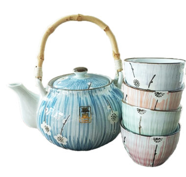 Asian Floral Teapot